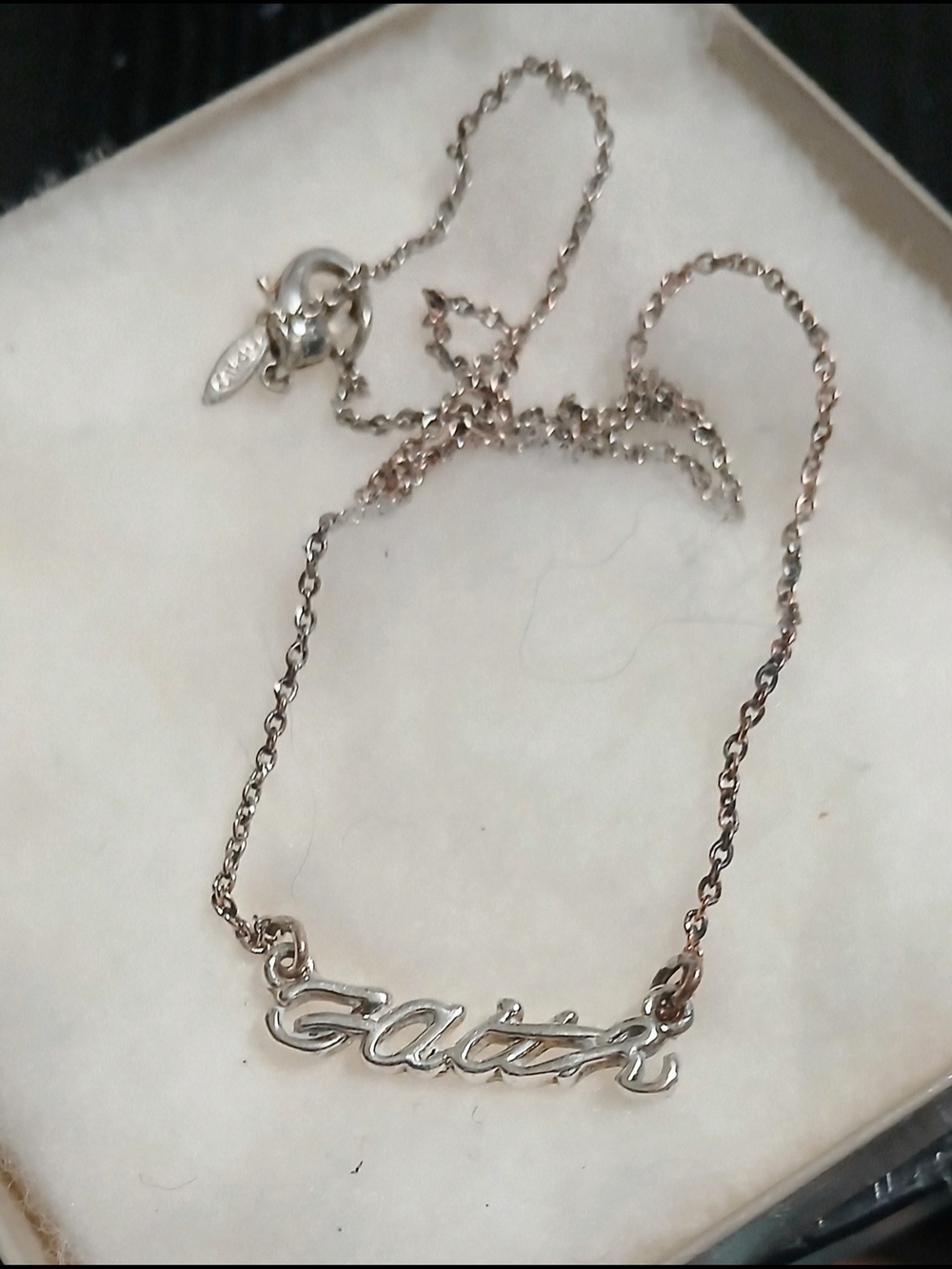 Avon Silver Script Name Necklace — 'Sali' Pendant